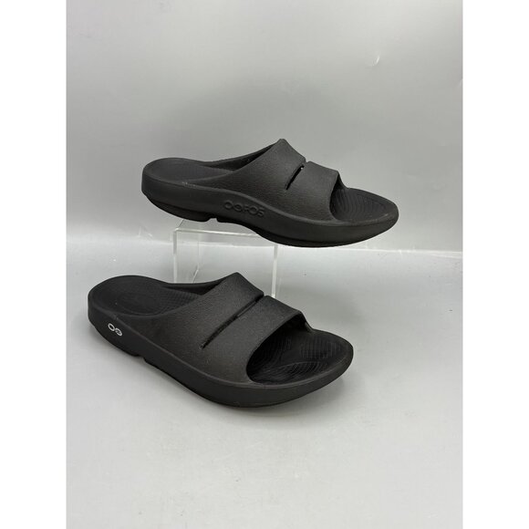 Oofos Ooriginal Slide Sandals Black M6 W8 Recovery Footwear - Picture 1 of 10